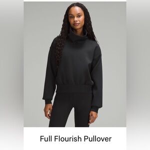 lululemon athletica Black Cowl Neck Sweater